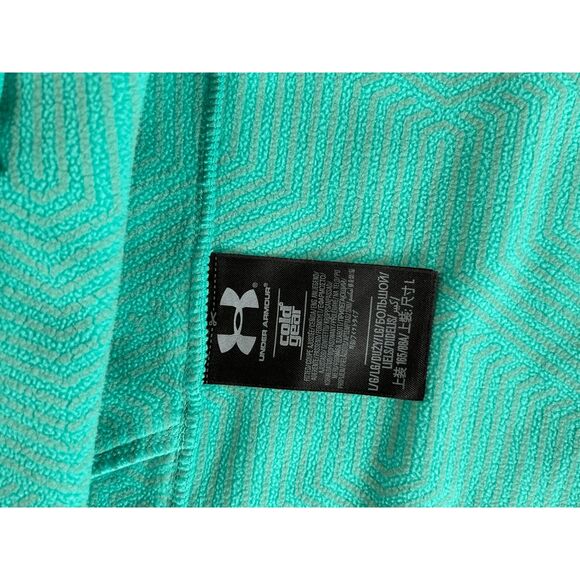 Under Armour Teal/Green Full Zip Jacket, Size Large, Cold Gear Infrared, Pockets - Picture 4 of 12